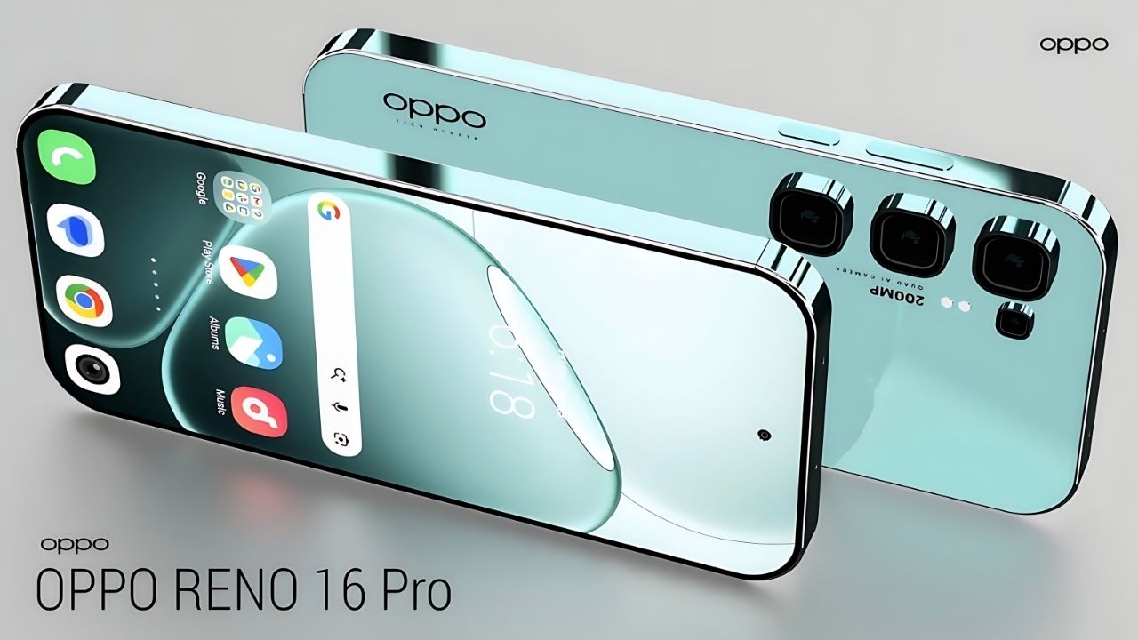 OPPO Reno 16 Pro 5G: Cámara 200MP 8K, Dimensity 8550, Batería 6300mAh y 12GB RAM